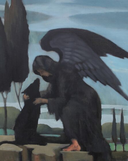 Samuli Heimonen, ‘Guardian of the Wolves (Evelyn De Moirgan, Angel of Death, 1881)’, 2021