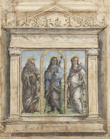 Raffaellino del Garbo, ‘Saint Roch between Saints Anthony Abbot and Catherine of Alexandria’, ca. 1485/1495