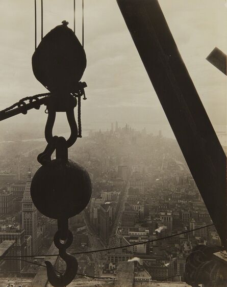 Lewis Wickes Hine, ‘The view onto Lower Manhattan from the Empire State Building’, 1930
