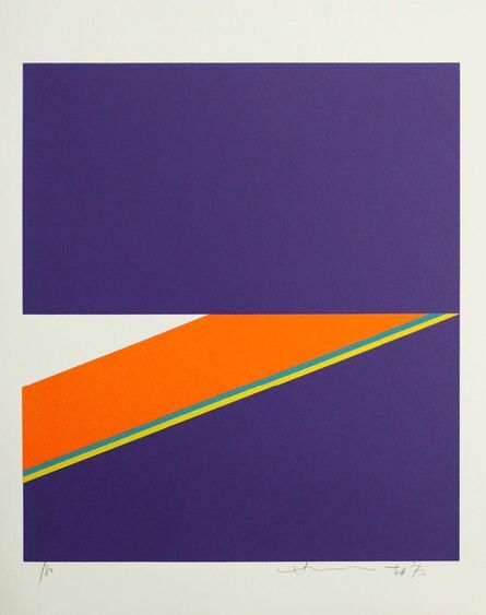 Hsiao Chin 蕭勤, ‘Farbkomposition violet’, 1973
