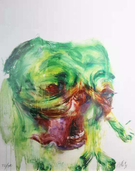 Zhou Chunya 周春芽, ‘Green Dog no.1’, 2012