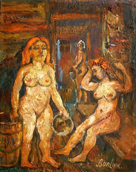 David Burliuk, ‘Two Women in the Sauna’, 1930-1939