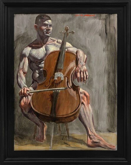 Mark Beard, ‘[Bruce Sargeant (1898-1938)] Cellist Practicing at Home’, n.d.