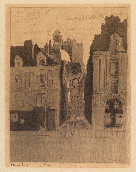 Walter Richard Sickert, ‘Dieppe, La rue Notre Dame’, 1909