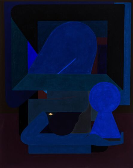 Richard Colman, ‘Figure With Blue Keyhole’, 2017