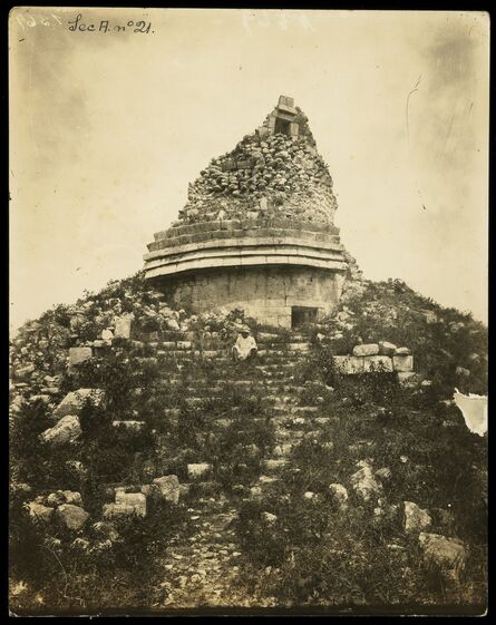 Claude Joseph Désiré Charnay, ‘El Caracol o Templo Masonico’, 1882
