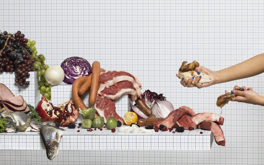 Still Life of Meats with Taker