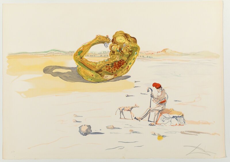 Salvador Dalí, ‘Desert Watch, from Time’, 1976, Print, Lithograph in colors on Arches paper, Heritage Auctions