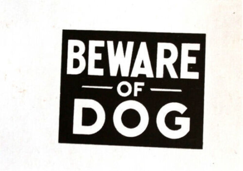 Andy Warhol, ‘Beware of Dog’, 1983, Print, Original serigraph on Saunders Waterford paper, DANE FINE ART