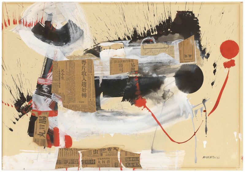 Sam Middleton, ‘Hymn to Democracy’, 1962, Mixed Media, Collage, Gerald Peters Gallery