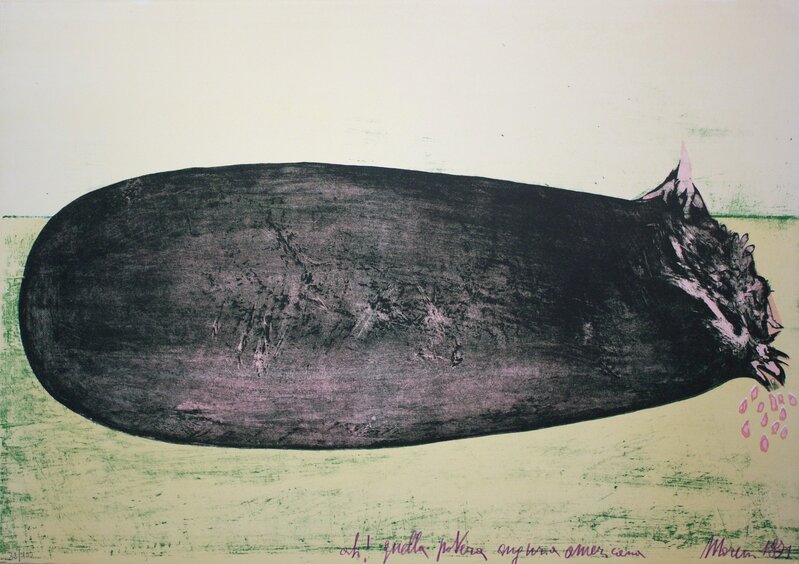 Mattia Moreni, ‘Ah! Quella povera anguria americana’, 1971, Print, Lithograph on paper, Studio Mariani Gallery