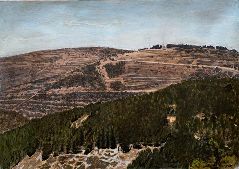 Arie Azene, ‘Jerusalem Hills’, 21th century, Painting, Oil on Canvas, Kings Gallery