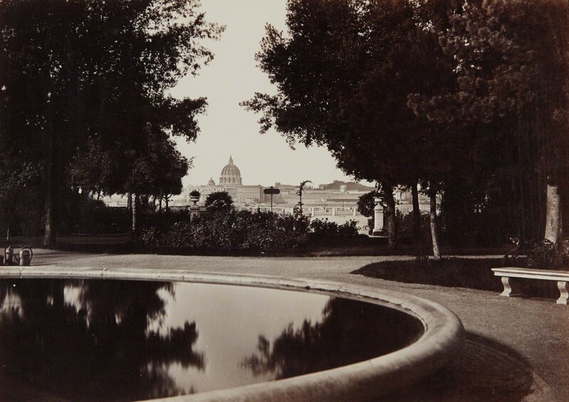 James Anderson, ‘View of Rome from the French Academy, Monte Pincio’, ca. 1850-1865, Photography, Albumen print, mounted, Phillips