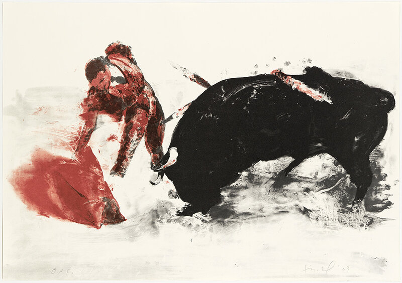 Eric Fischl, ‘Untitled 3 (Bullfight)’, 2009, Print, Lithograph, Rukaj Gallery