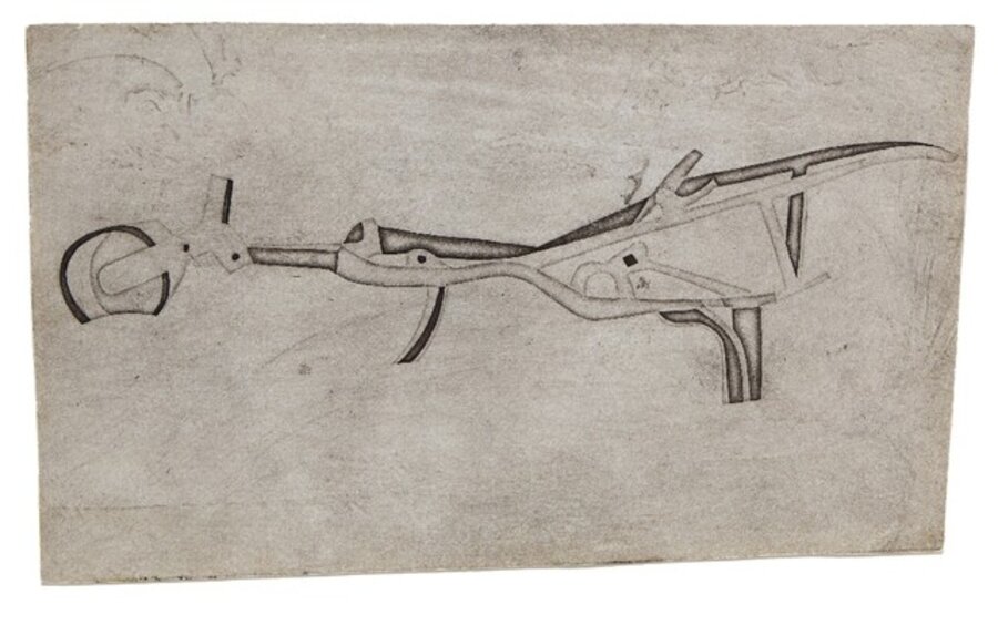 Old Plough in Landscape