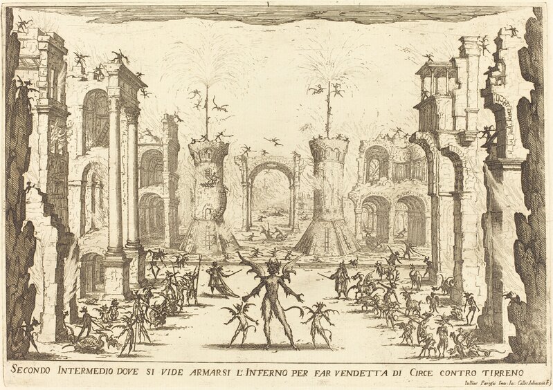 Jacques Callot, ‘Second Intermezzo’, 1617, Print, Etching on laid paper [restrike], National Gallery of Art, Washington, D.C.