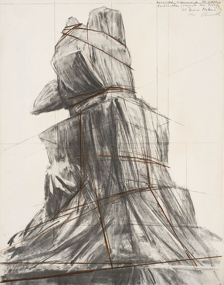 Christo, ‘Wrapped Monument to Vittorio Emanuele, Project for Piazza del Duomo, Milano’, 1975