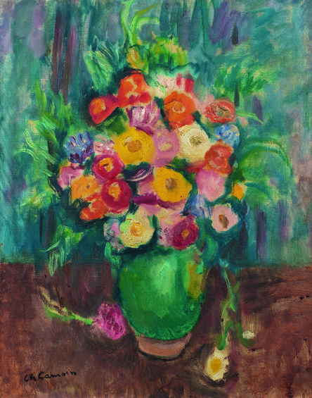 Charles Camoin, ‘Fleurs à la jarre verte’, 1951