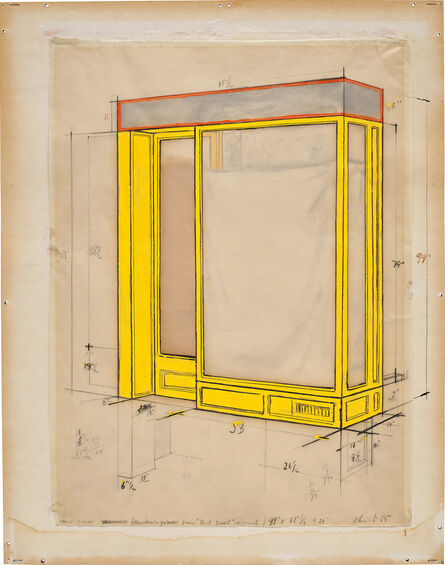Christo, ‘Store Front (Mandarin Yellow)’, 1965
