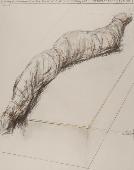 Christo, ‘Wrapped woman - Project for the Institute of Contemporary Art, Philadelphia’, 1973
