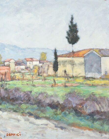 Ardengo Soffici, ‘Paesaggio di Poggio a Gaiano’, anni 60