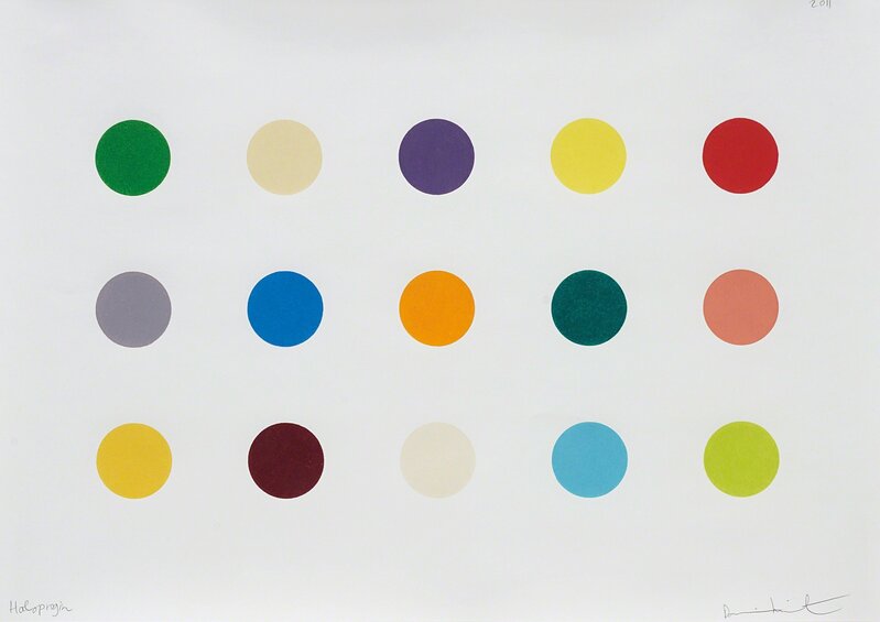 Damien Hirst, ‘Haloprogin’, 2011, Drawing, Collage or other Work on Paper, Coloured pencil on paper, Phillips