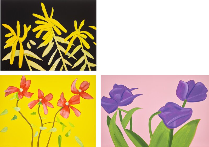 Alex Katz, ‘Flowers’, 2021, Books and Portfolios, The complete set of seven archival pigment prints in colours, on Innova Etching Cotton Rag paper, the full sheets., Phillips