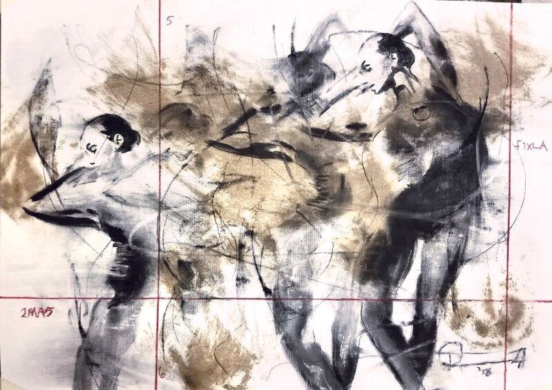 Riaan van Zyl, ‘Technical Movement Sketch 27’, 2019, Painting, Mixed Media, ARTsouthAFRICA