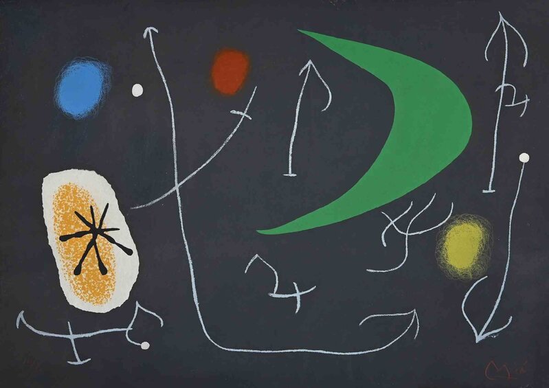 Joan Miró, ‘Le Lézard aux Plumes d'Or’, 1971, Print, Lithograph on China paper, Wallector