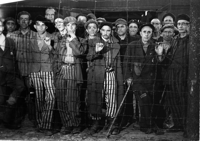 Margaret Bourke-White, ‘Buchenwald Prisoners, Germany’, 1945, Photography, Gelatin silver print, Atlas Gallery