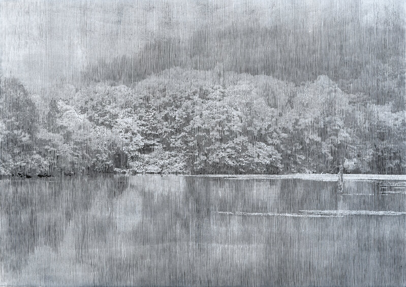 Katsutoshi Yuasa, ‘Nature communications #2’, 2022, Print, Oil-based woodcut on paper, Micheko Galerie