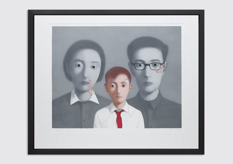 Zhang Xiaogang, ‘My Big Family’, 2003, Print, Colour lithograph on handmade paper, Galerie Von Vertes