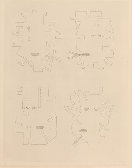 Victor Brauner, ‘Codex d'un visage VI’, 1962
