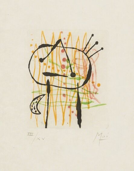 Joan Miró, ‘Untitled from La Bague D’Aurore (Dupin 134)’, 1957