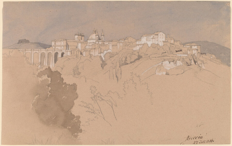 Ariccia Seen from across a Valley