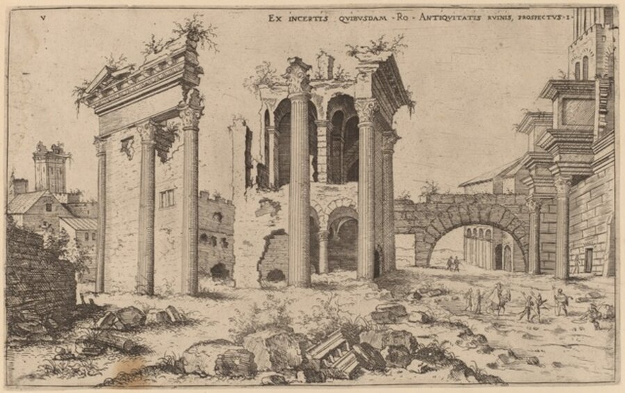 View of the Forum of Nerva