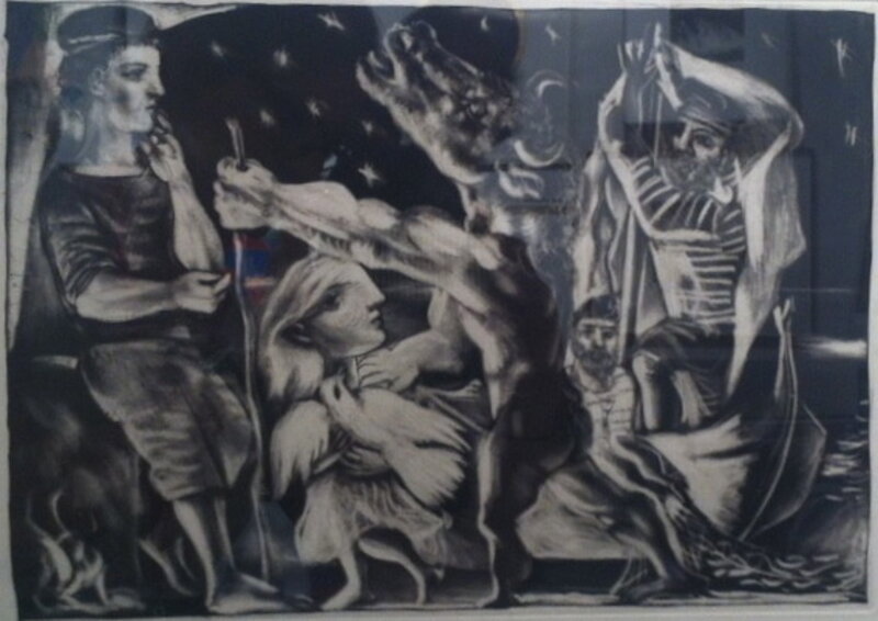 Pablo Picasso, ‘Minotaure aveugle guide par une fillette dans la nuit’, 1934, Print, Aquatint, Ruth Ziegler Fine Arts Ltd.