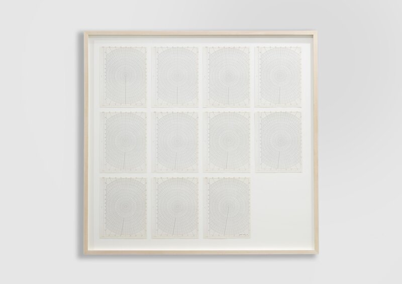 Robert Barry, ‘Untitled (11 elements)’, 1968, Drawing, Collage or other Work on Paper, Ink on graph paper, Alfonso Artiaco