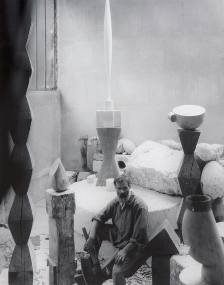 Edward Steichen, ‘Brancusi In His Studio’, 1927