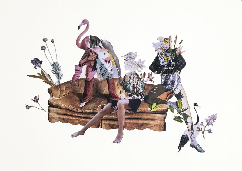 Ekin Su Koç, ‘Foreign Friends’, 2018, Drawing, Collage or other Work on Paper, Collage on paper - Kağıt üzeri kolaj, Anna Laudel