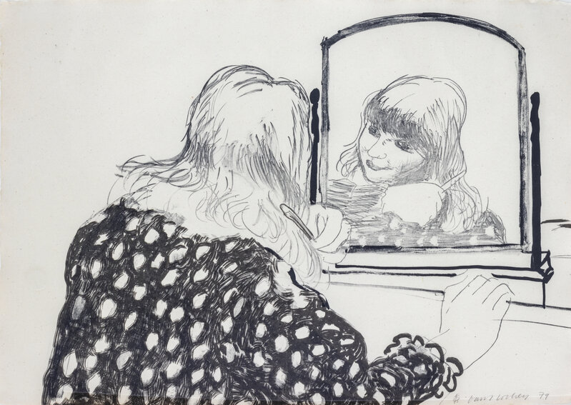 David Hockney, ‘Ann Combing Her Hair’, 1979, Print, Lithograph, Hindman