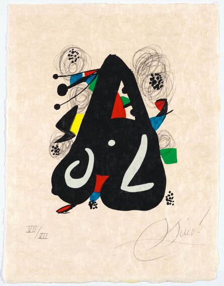 Joan Miró, ‘From: La Mélodie Acide’, 1980