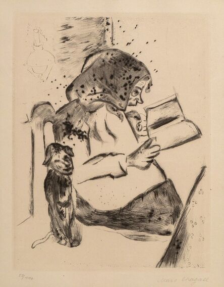 Marc Chagall, ‘Die Grossmutter, from Mein Leben’, 1923