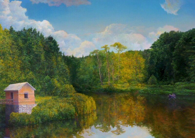 Douglas James Maguire, ‘The Blue Heron Hotel’, 2007, Painting, Oil on Canvas, Walter Wickiser Gallery