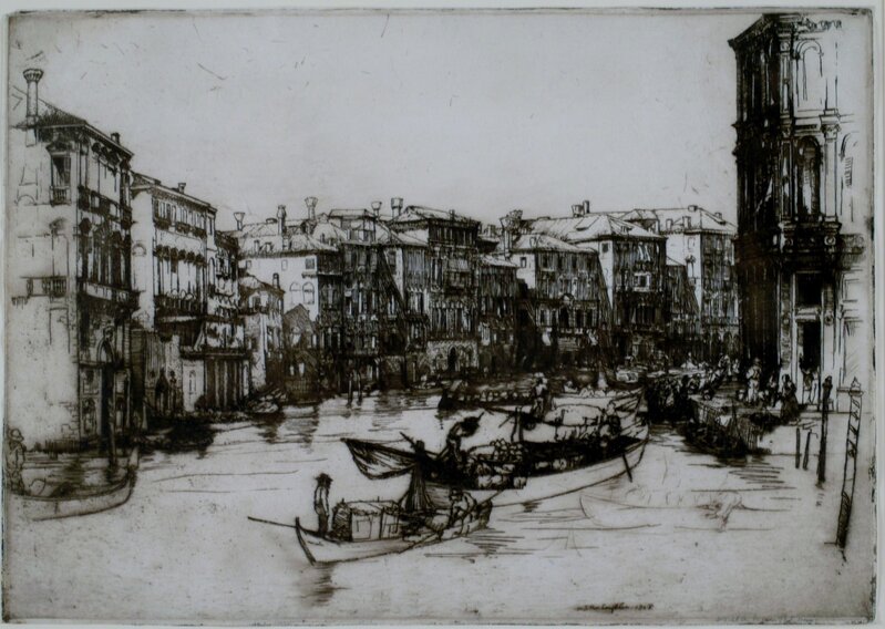 Donald Shaw MacLaughlan, ‘Morning, Venice’, 1908, Print, Etching, Private Collection, NY