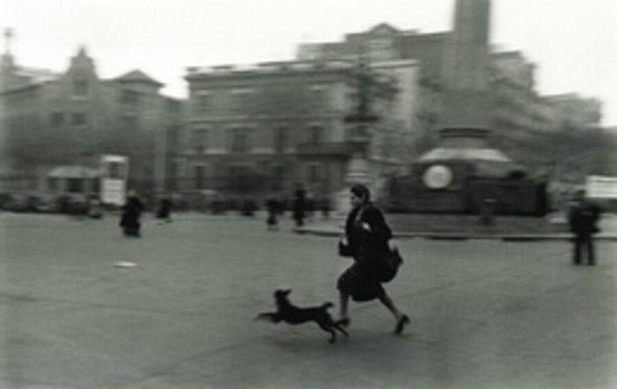 Running for Shelter During Air Raid, Barcelona