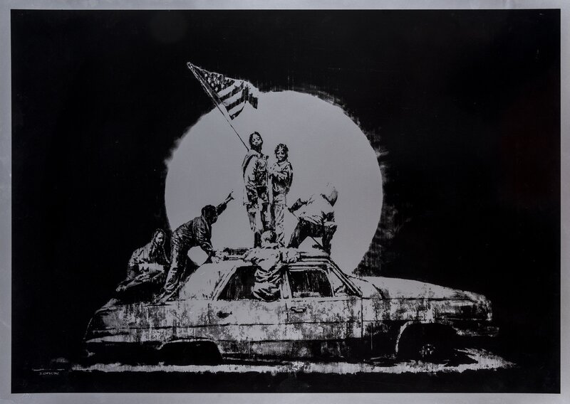 Banksy, ‘Silver Flags’, 2006, Print, Screenprint, Forum Auctions
