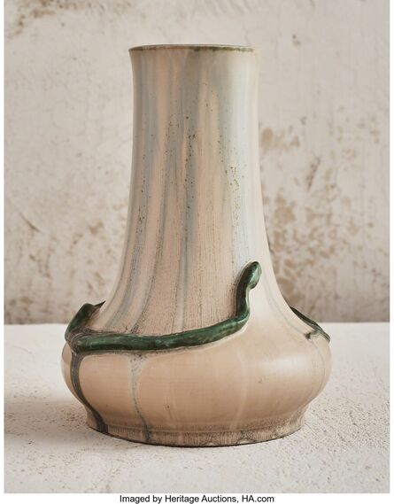 Atelier de Glatigny, ‘Green Snake Vase’, circa 1900