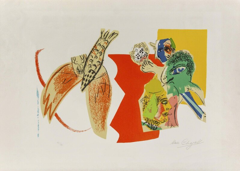 Marc Chagall, ‘XXI Siècle, 4 thèmes’, 1966, Print, Lithograph in colour on Arches paper, ArtRite