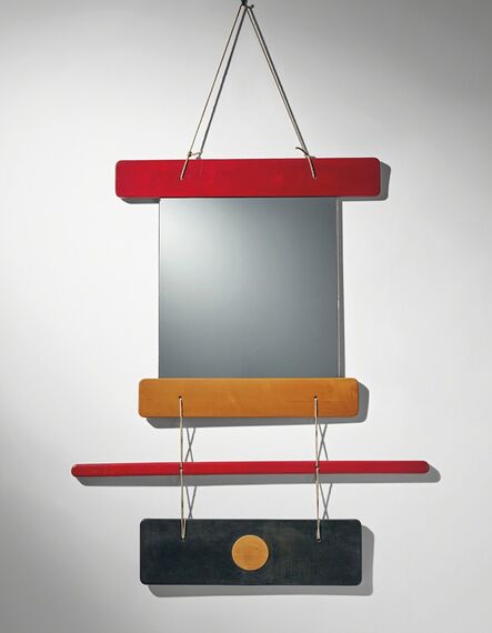 Ettore Sottsass, ‘Composizione di elementi di legno colorato e specchio, il tutto unito da funi di canapa, designed for Galleria Arform, Milan’, 1959